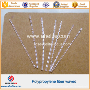 Plástico ondulado PP fibra para la construcción
